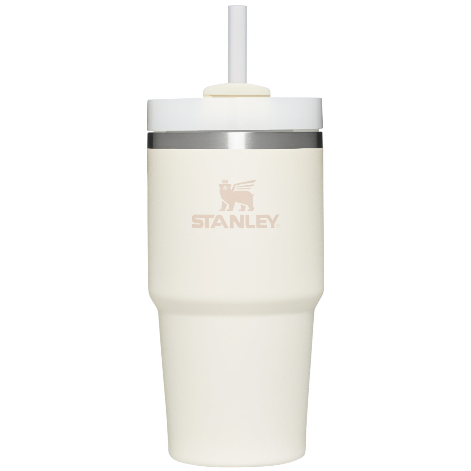 Insulated Travel The Quencher H2.0 Flowstate Tumbler D030T - 40oz Large Capacity Car-Cup Friendly Quencher - Cream
