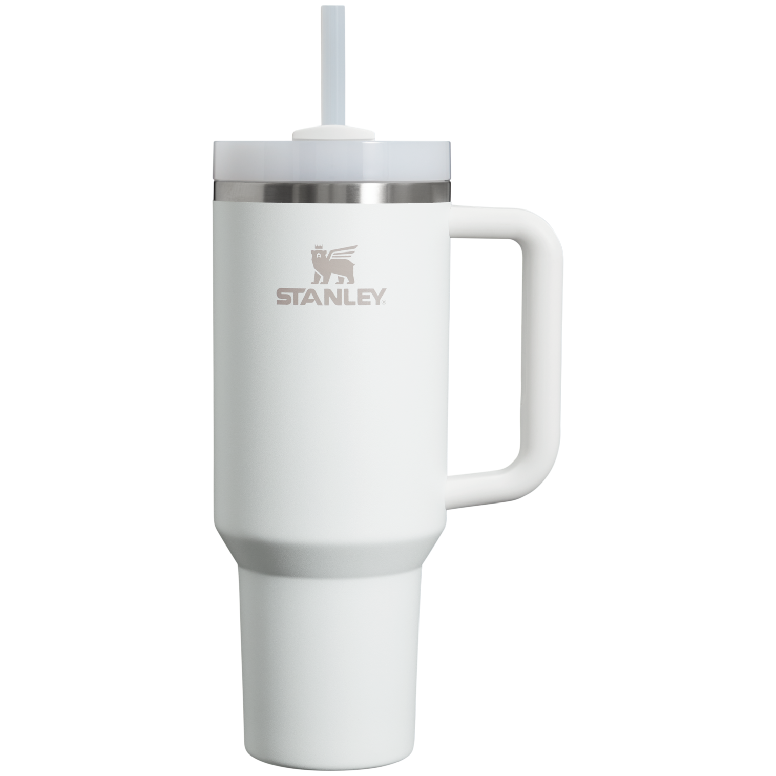 Insulated Travel The Quencher H2.0 Flowstate Tumbler D050X - Double-Wall Vacuum Insulated Travel Tumbler with Straw - Frost