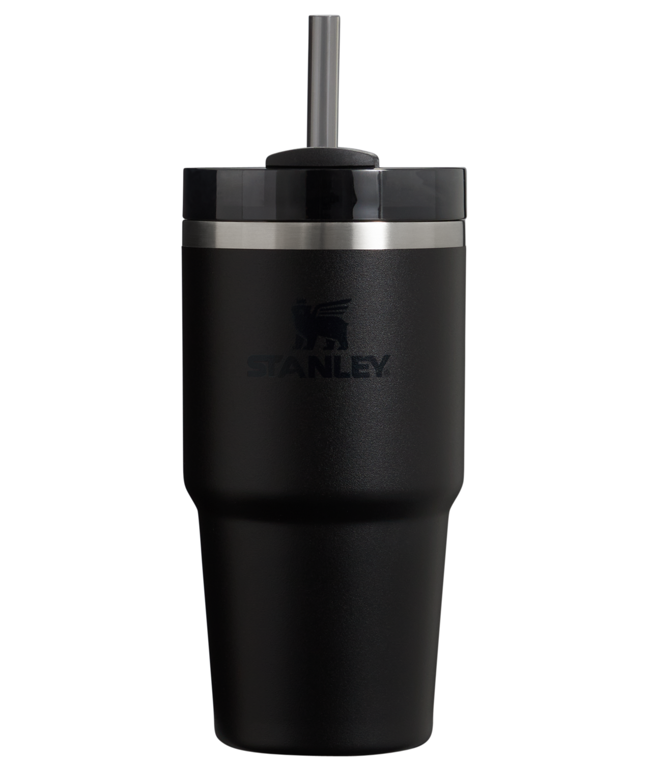 Double-Wall Vacuum The Quencher H2.0 Flowstate Tumbler | Stanley Create D330L - Double-Wall Vacuum Insulated Travel Tumbler with Straw - Black 2.0