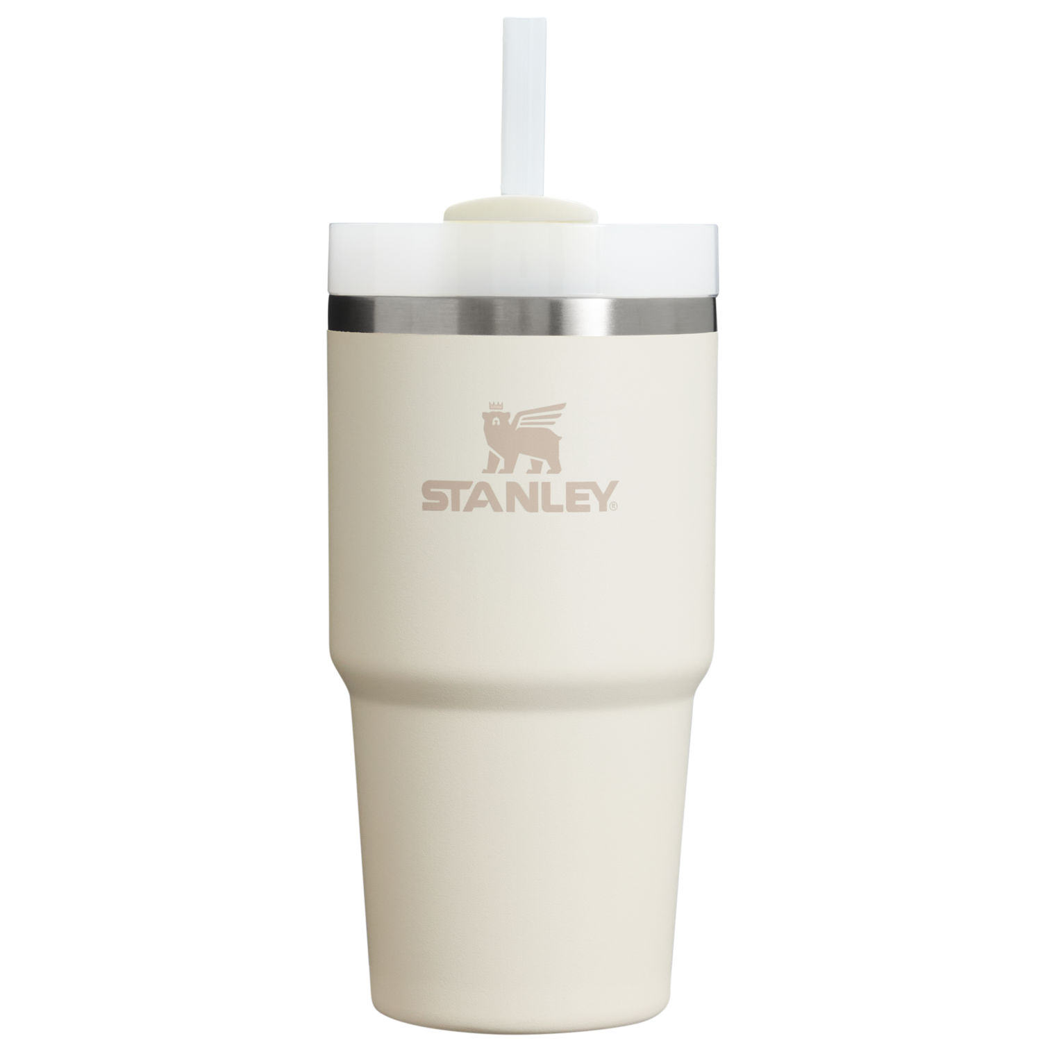 Insulated Travel The Quencher H2.0 Flowstate Tumbler D030T - 40oz Large Capacity Car-Cup Friendly Quencher - Cream 2.0