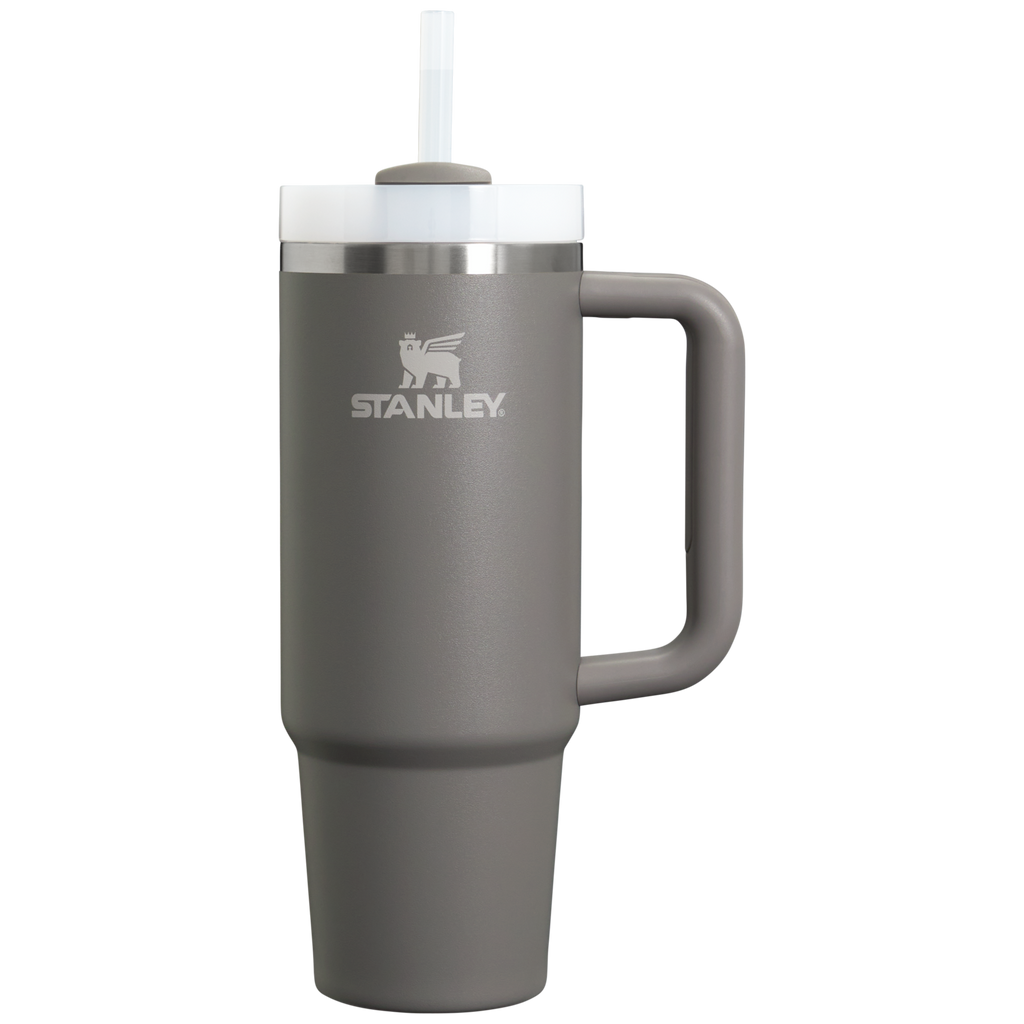 Car-Cup Friendly The Quencher H2.0 Flowstate Tumbler D051L - Double-Wall Vacuum Insulated Travel Tumbler with Straw - Stone