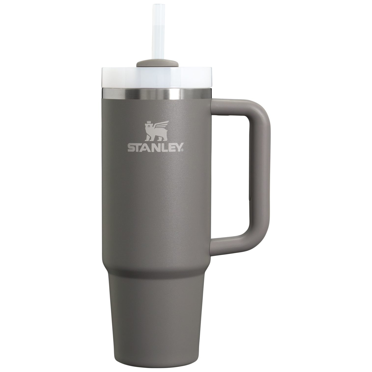 Car-Cup Friendly The Quencher H2.0 Flowstate Tumbler D051L - Double-Wall Vacuum Insulated Travel Tumbler with Straw - Stone