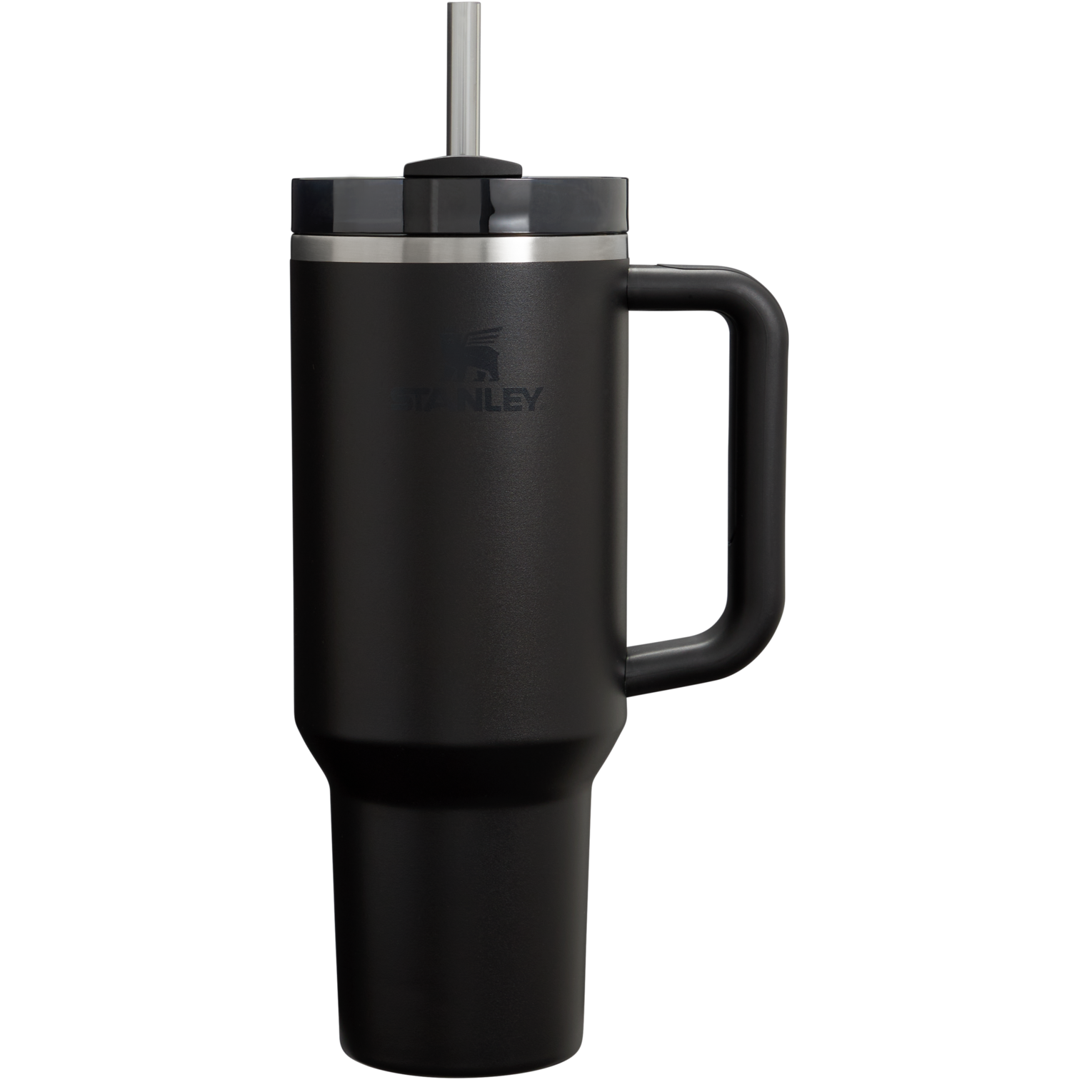 Insulated Travel The Quencher H2.0 Flowstate Tumbler D050X - Double-Wall Vacuum Insulated Travel Tumbler with Straw - Black 2.0