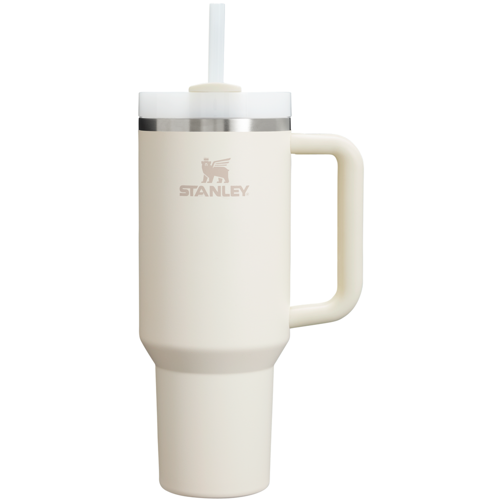 Insulated Travel The Quencher H2.0 Flowstate Tumbler D050X - Double-Wall Vacuum Insulated Travel Tumbler with Straw - Cream 2.0