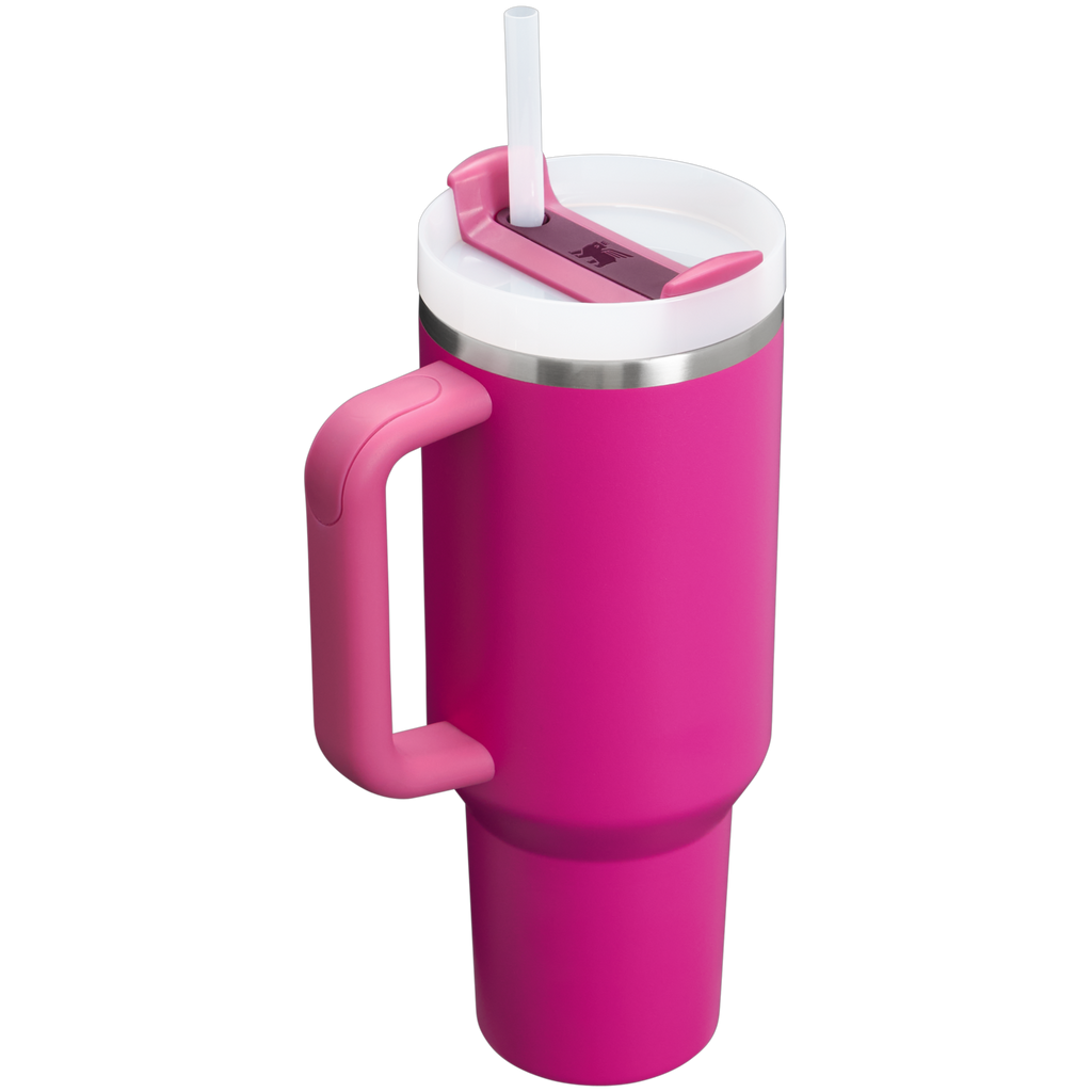 Insulated Travel The Quencher H2.0 Flowstate Tumbler  | Stanley Create D332L - Double-Wall Vacuum Insulated Travel Tumbler with Straw Detail