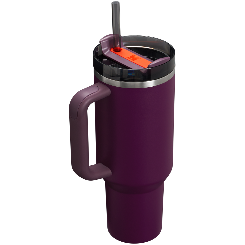 Insulated Travel The Quencher H2.0 Flowstate Tumbler  | Stanley Create D332L - Double-Wall Vacuum Insulated Travel Tumbler with Straw Detail