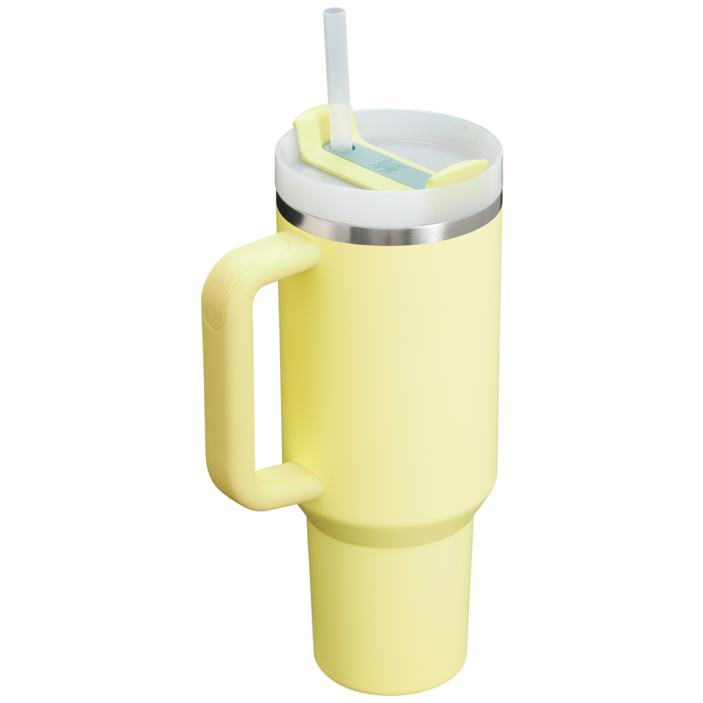 Insulated Travel The Quencher H2.0 Flowstate Tumbler  | Stanley Create D332L - Double-Wall Vacuum Insulated Travel Tumbler with Straw Detail