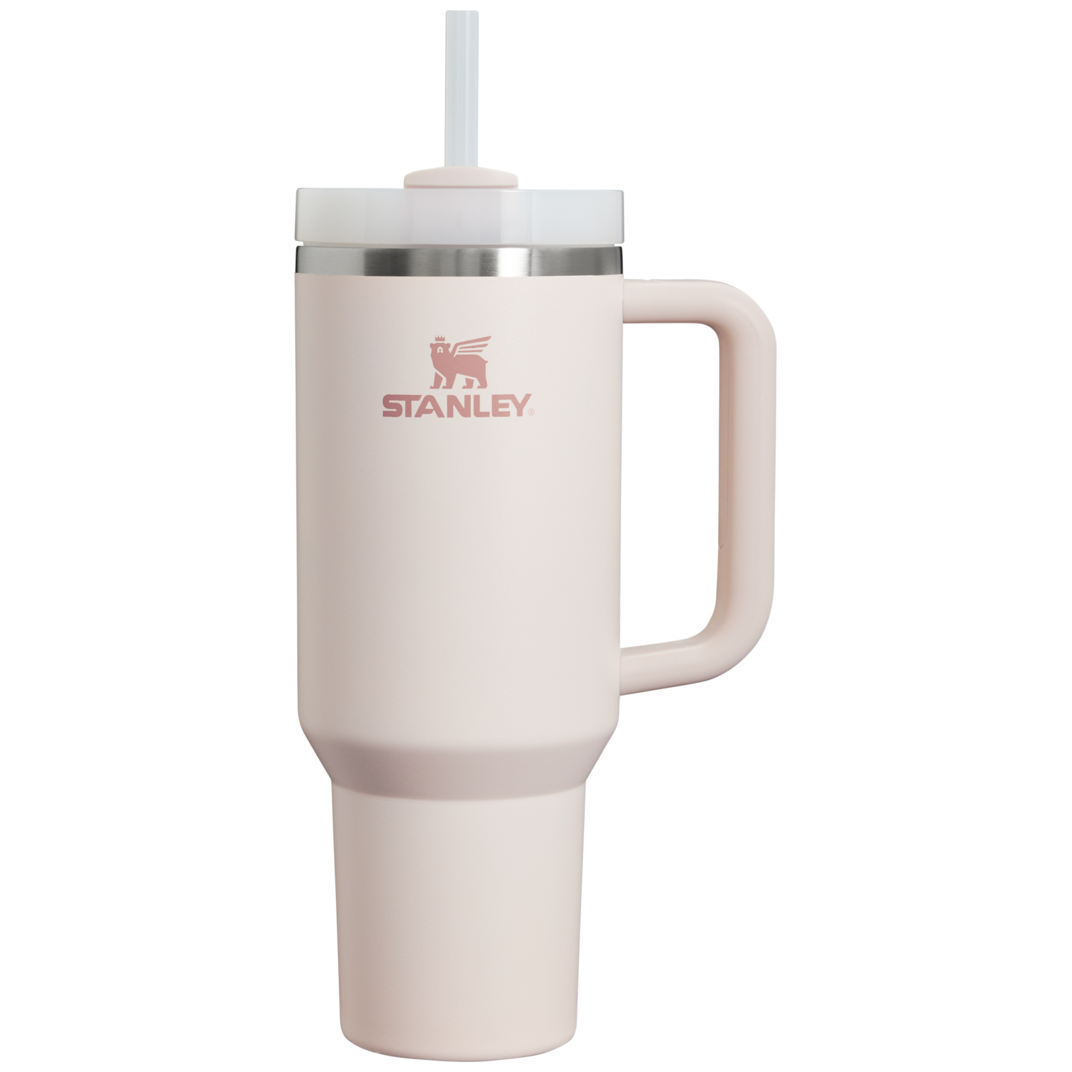 Insulated Travel The Quencher H2.0 Flowstate Tumbler D050X - Double-Wall Vacuum Insulated Travel Tumbler with Straw - Rose Quartz 2.0