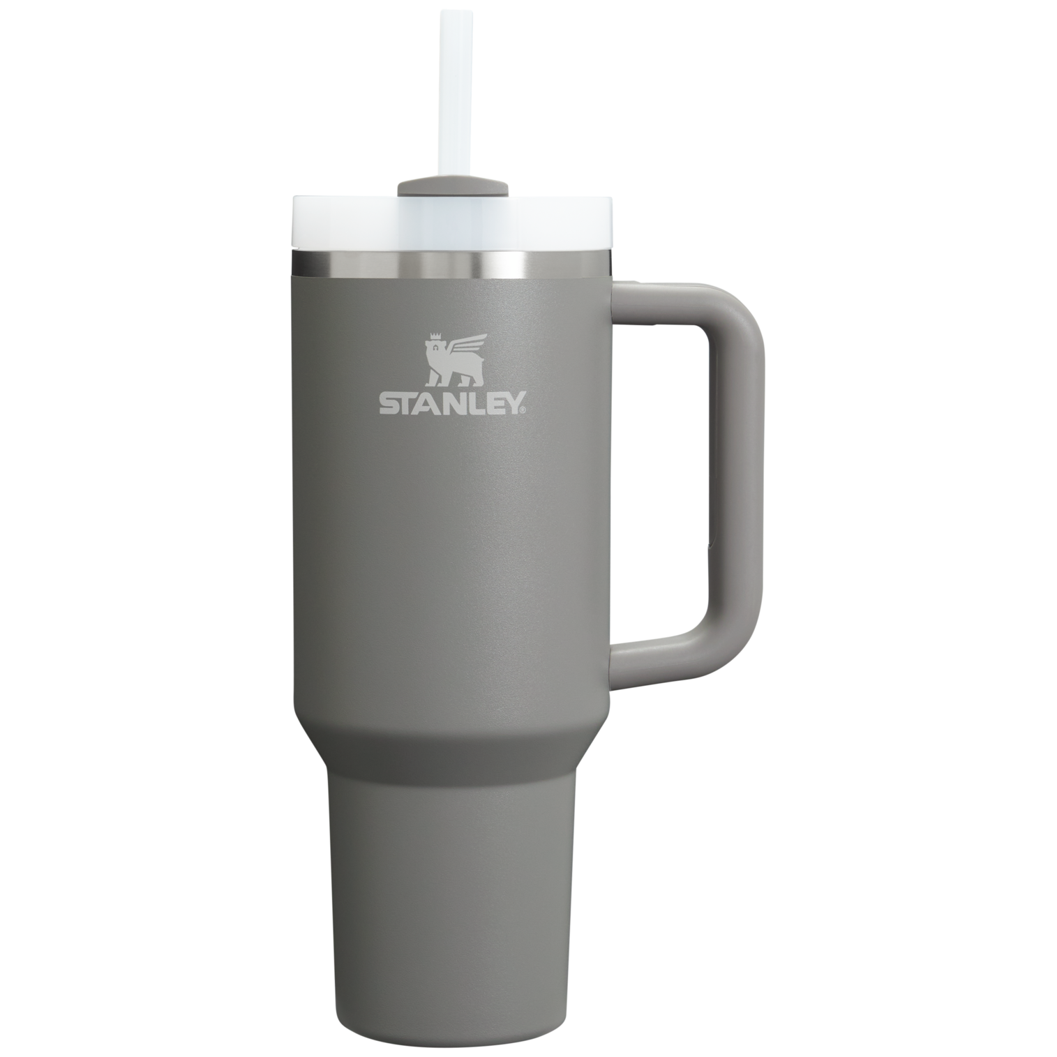 Insulated Travel The Quencher H2.0 Flowstate Tumbler D050X - Double-Wall Vacuum Insulated Travel Tumbler with Straw - Stone