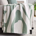 Cozy Fleece Chenille Jacquard Soft Throw Blanket, Soft Sea - Super Soft Reversible Sherpa Flannel Blanket - Default Title