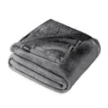 Reversible Sherpa Microplush Fleece Blanket - 300 GSM - Fuzzy Microfleece - Soft & Plush - Full/Queen, Gray - Cozy Fleece Throw Blanket for Couch & Bed - Default Title