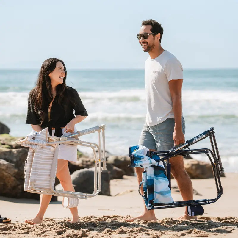 Patented Spring-Action Beach Rocker - Choice 712 - Heavy-Duty Kickback Rocker with Beverage Holder Detail