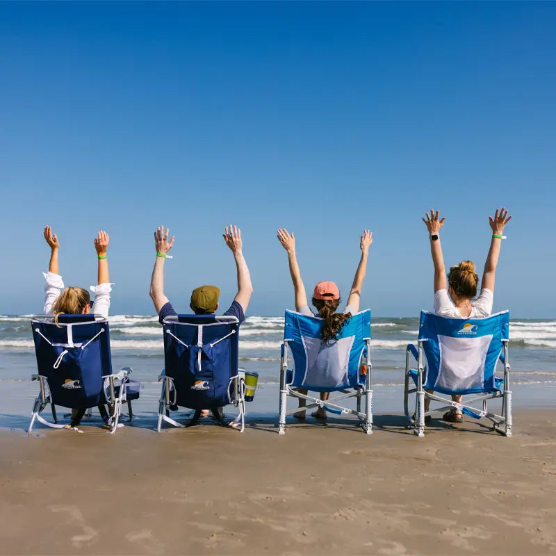 Patented Spring-Action Beach Rocker - Choice 712 - Heavy-Duty Kickback Rocker with Beverage Holder Detail