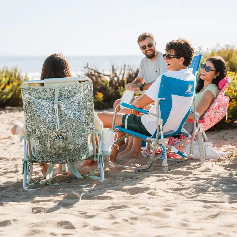 Patented Spring-Action Beach Rocker - Choice 712 - Heavy-Duty Kickback Rocker with Beverage Holder Detail
