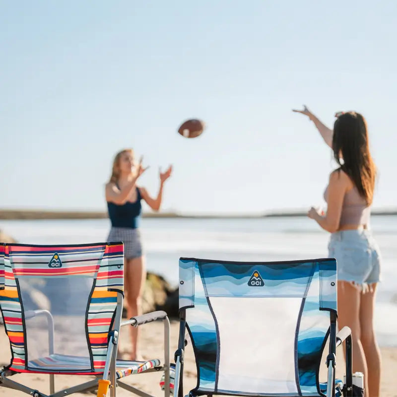Patented Spring-Action Beach Rocker - Choice 712 - Heavy-Duty Kickback Rocker with Beverage Holder Detail