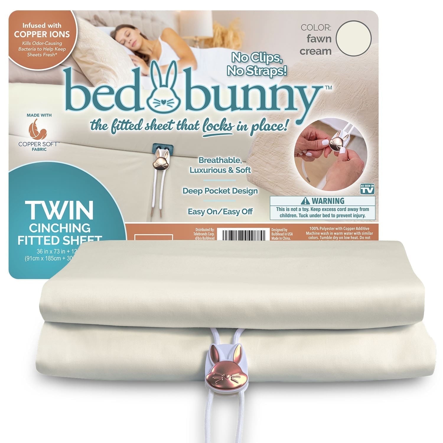 Wrinkle-Resistant Fitted Bed Sheet With Built-In Compression Cord Locks On Mattresses & Won’t Slip - Cooling Hotel Quality Bedding Sheets and Pillowcases - Default Title