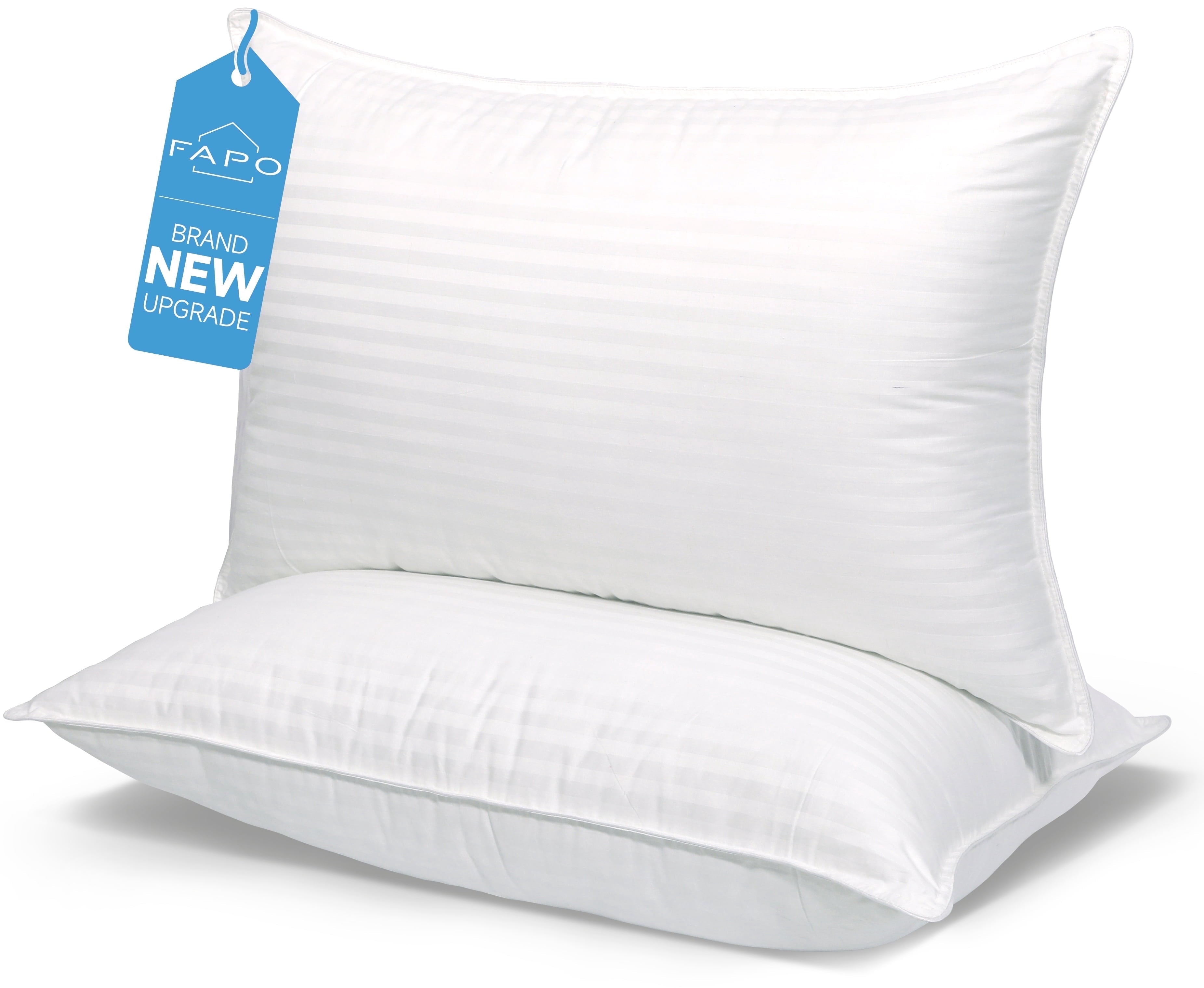 Ergonomic Memory Foam Bed Pillows 2-Pack Queen Size Luxury Hotel Pillow for Side and Back Sleeper Pillows for Bed with Cooling Cover - Ergonomic Memory Foam Pillow for Neck Pain Support - Default Title