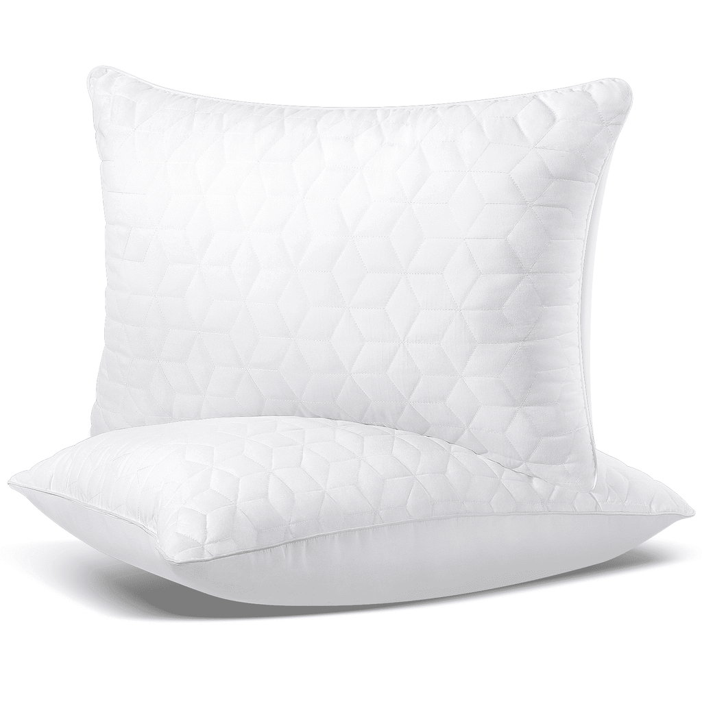Fluffy Shredded Bed Pillows Queen Size Set of 2, Hotel Gusseted Pillows for Sleeping, Alternative to Down Pillows, Soft Supportive & ... - Orthopedic Shredded Foam Bed Pillow Set - Default Title