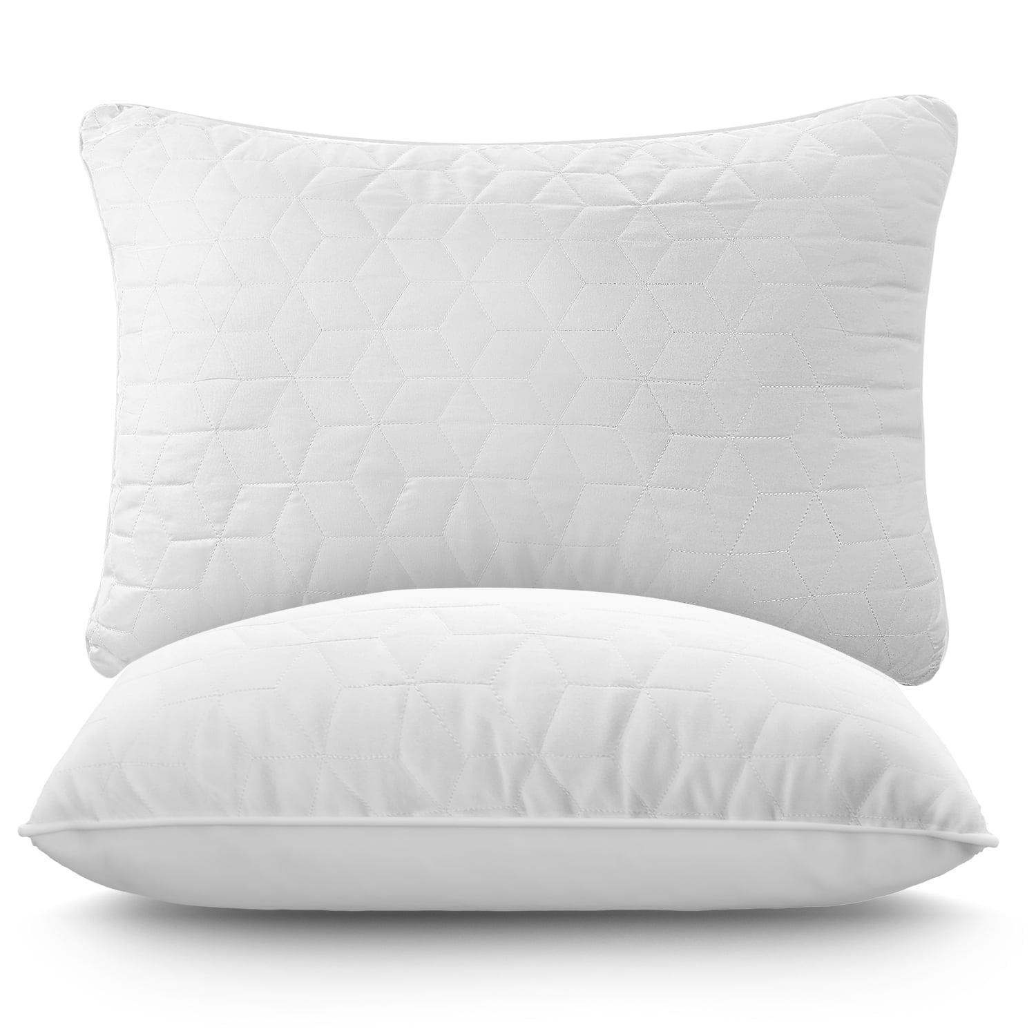 Orthopedic Support Bed Pillows for Sleeping 2 pack, King Size Cooling Pillows Hotel Quality with Premium Soft Down Alternative Fill for ... - Orthopedic Shredded Foam Bed Pillow Set - Default Title