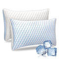 Ergonomic Memory Foam Bed Pillows, Pillows for Bed Queen Size 2 Pack, Premium Down Alternative Luxury Hotel Pillows Set of 2, Cooling Pillo... - Orthopedic Shredded Foam Bed Pillow Set - Default Title