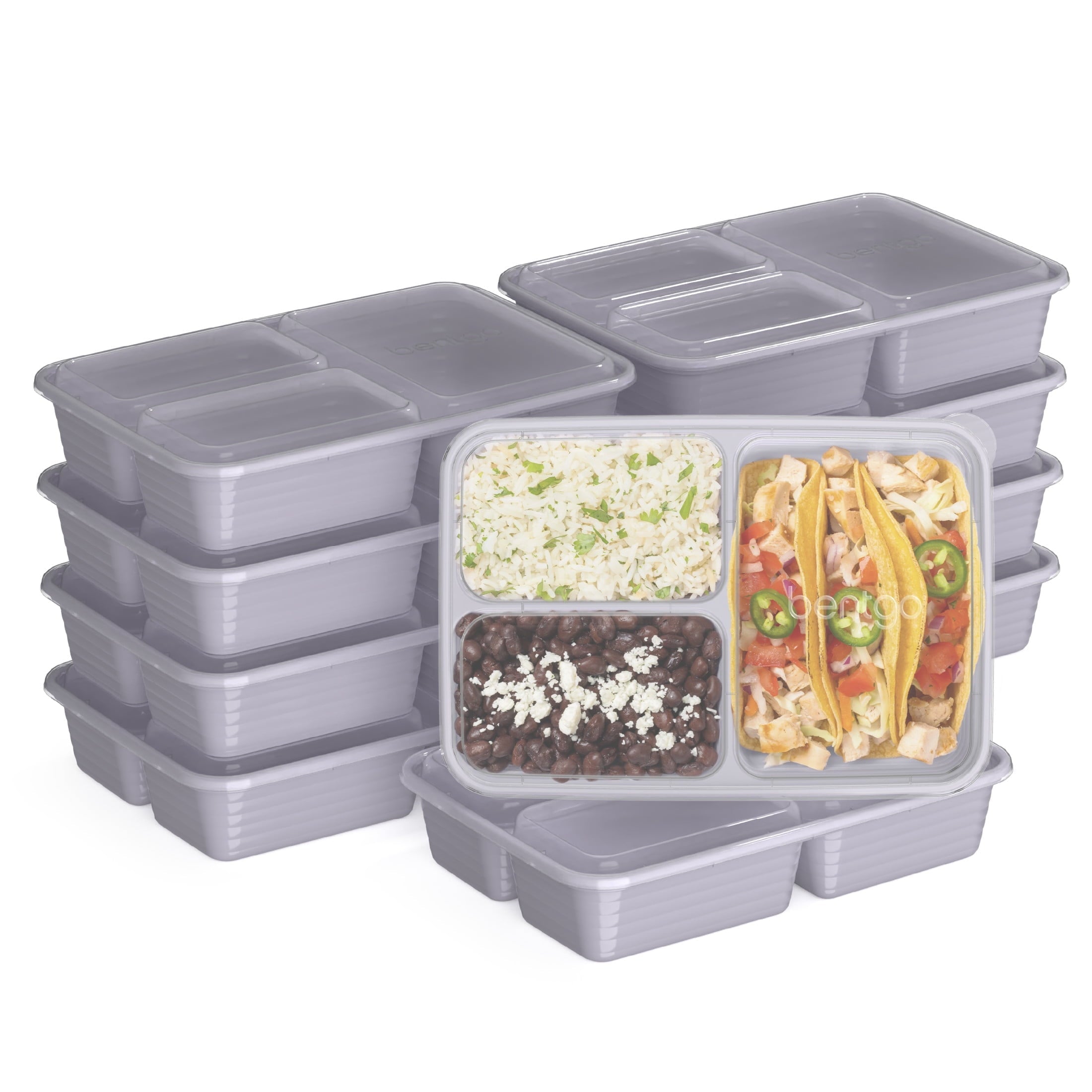 Whimsical Doughnut 3-Compartment Meal Containers with Lids, PFAS & BPA Free Materials, Durable, Microwave, Freezer, & D... - Deliciously Soft Cupcake Sensory Glob - Default Title