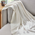 Lightweight Warm Chunky Knit Papyrus Throw, Cotton-Blend, 50"x60", 2.3 lb, All Ages - Lightweight Plush Warm Blanket for All Seasons - Default Title