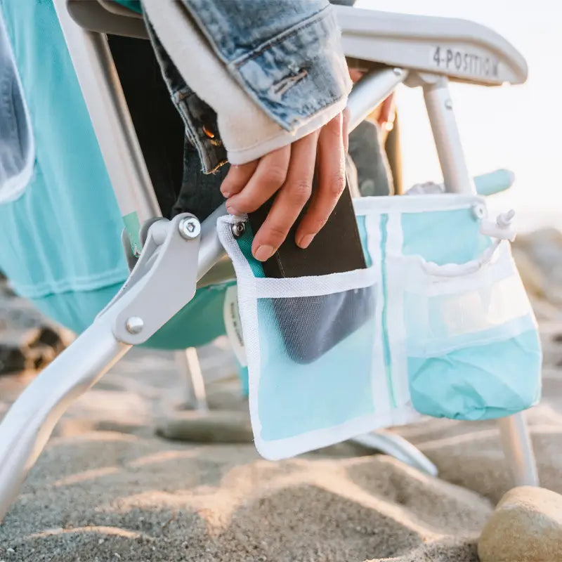 Backpack Travel Bi-Fold Beach Chair - Choice 601 - Rust-Resistant Aluminum Sand-Friendly Lounge Chair Detail