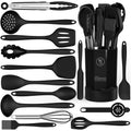 Heavy Duty Silicone Cooking Utensils Set - 446°F Heat Resistant Kitchen Utensils,Turner Tongs,Spatula,Spoon,Brush,Whisk,Ki... - Multi-Purpose Hand Tool for Daily Meal Prep - Default Title