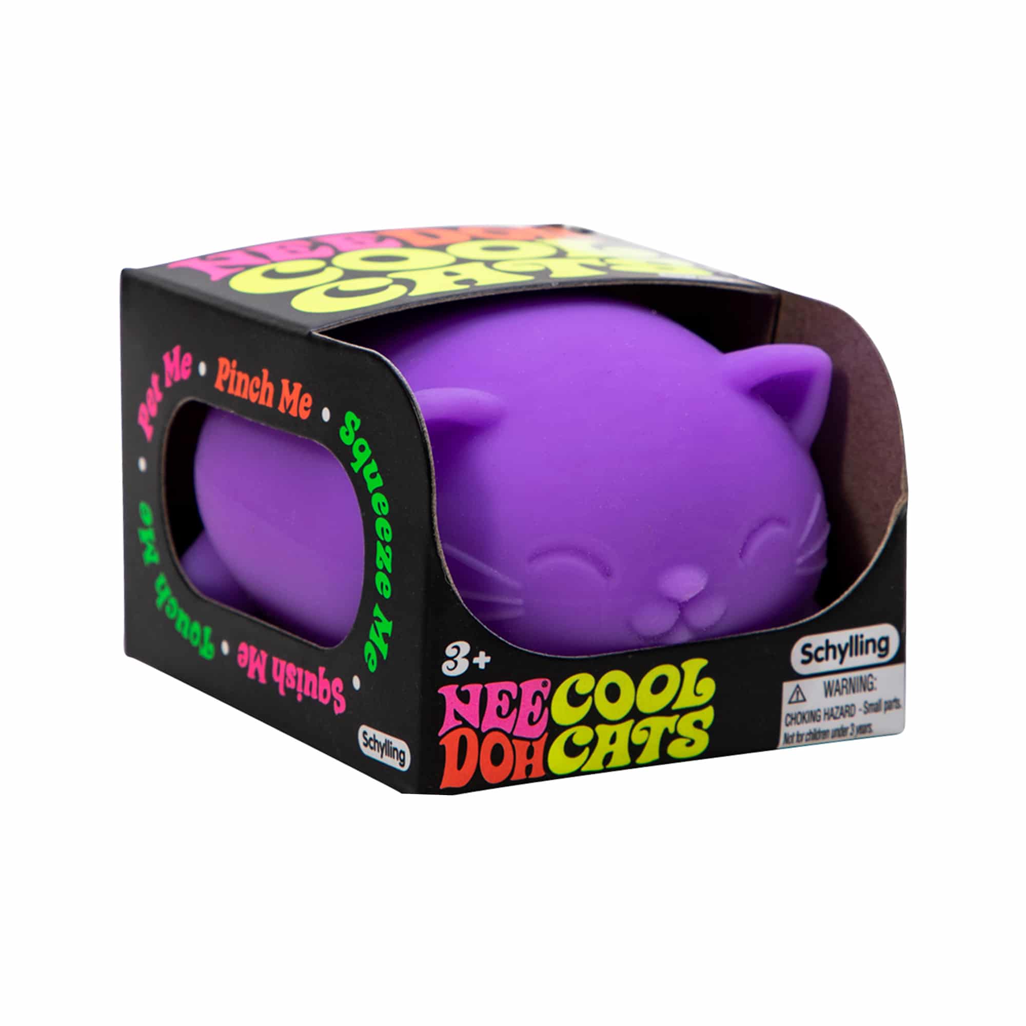 Cute Collectible Cool Cats NeeDoh | Select Morning Crest - Collectible Shaggy Monster Squishable Toy - Surprise Me! (Random Color)