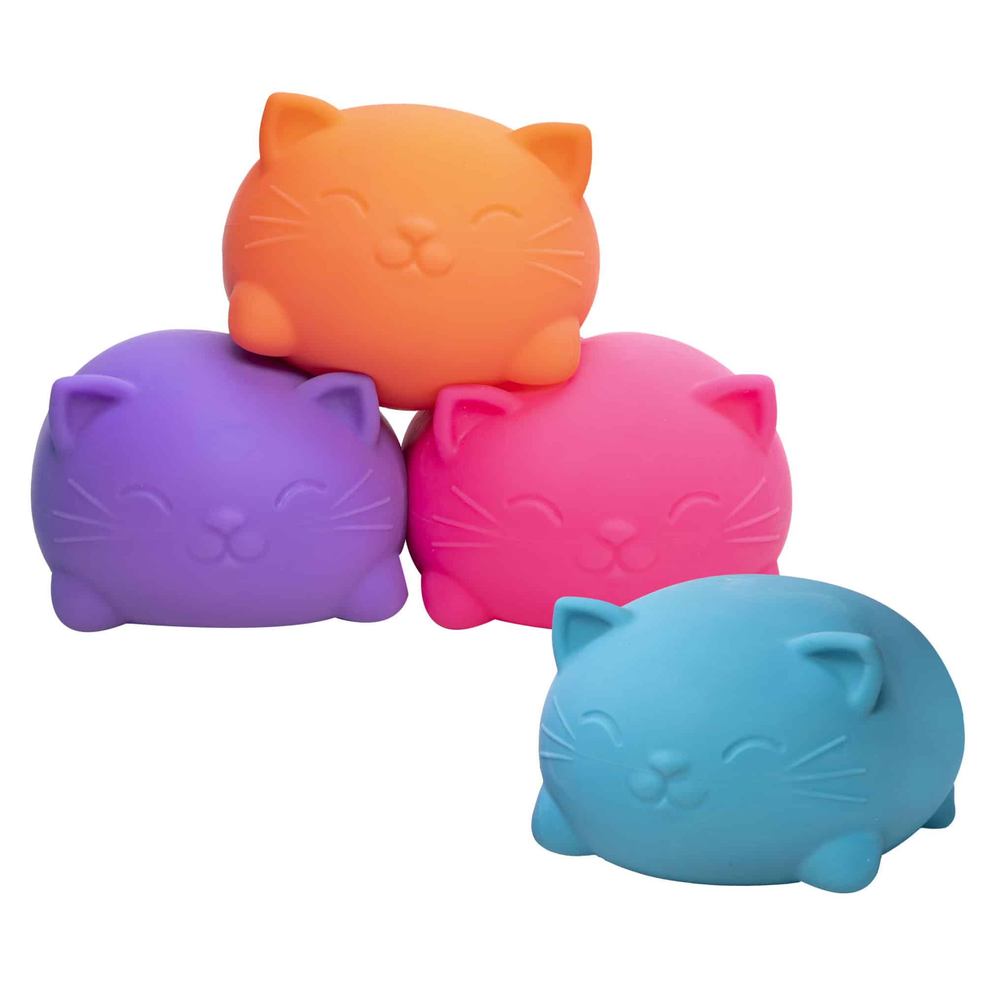 Purrfectly Squishy Super NeeDoh Cool Cats | Select Opal Prairie - Dino Character Malt-Gel Filled Sensory Glob Detail