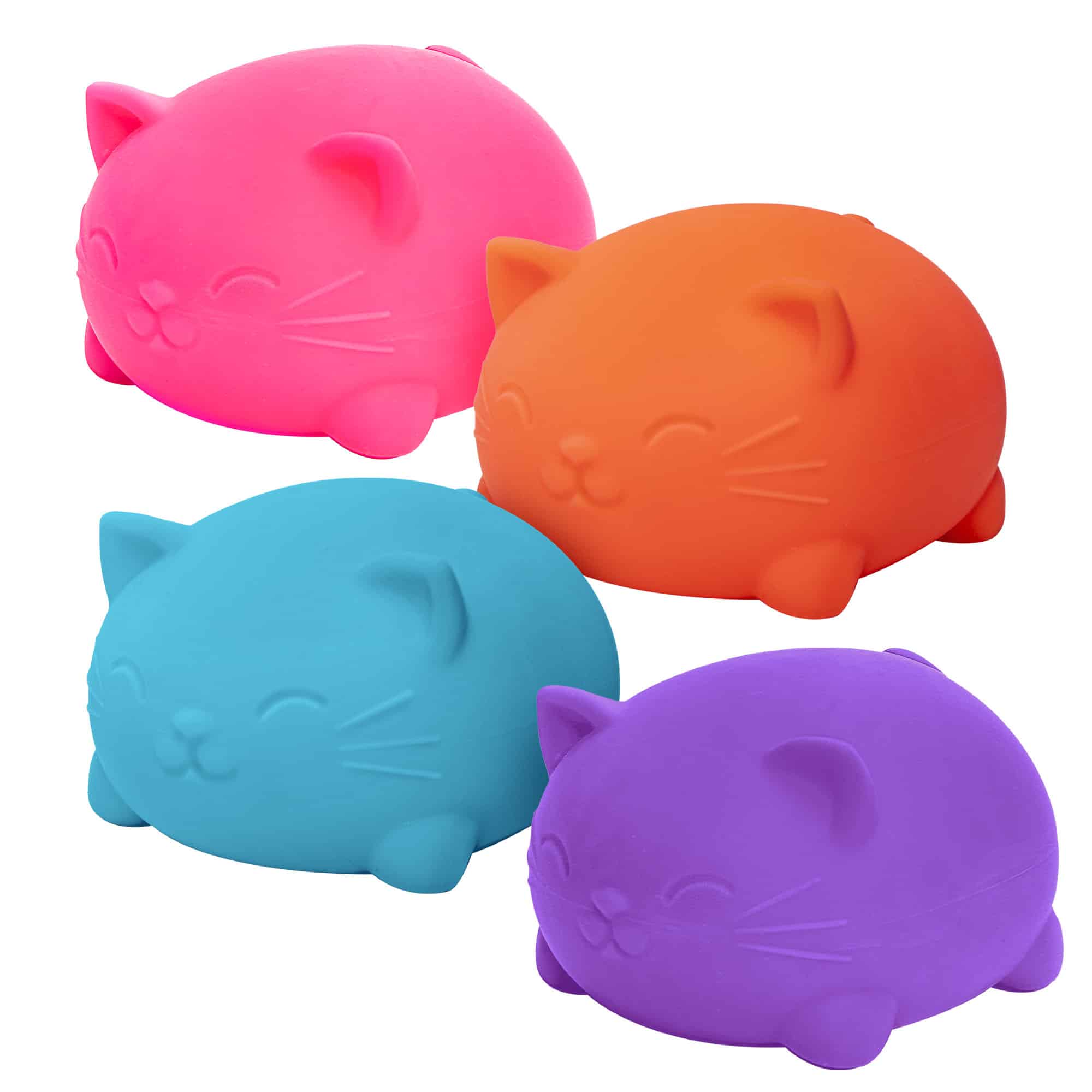 Purrfectly Squishy Super NeeDoh Cool Cats | Select Opal Prairie - Dino Character Malt-Gel Filled Sensory Glob Detail