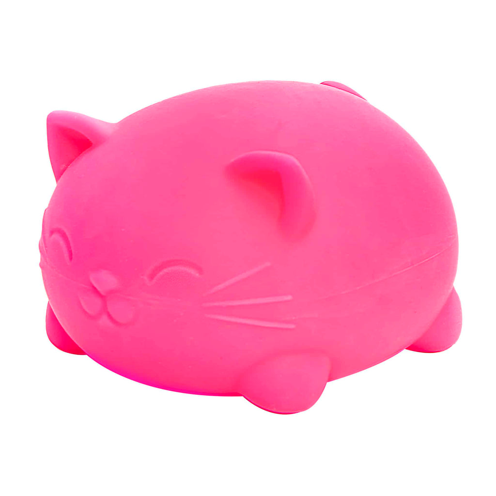 Purrfectly Squishy Super NeeDoh Cool Cats | Select Opal Prairie - Dino Character Malt-Gel Filled Sensory Glob Detail