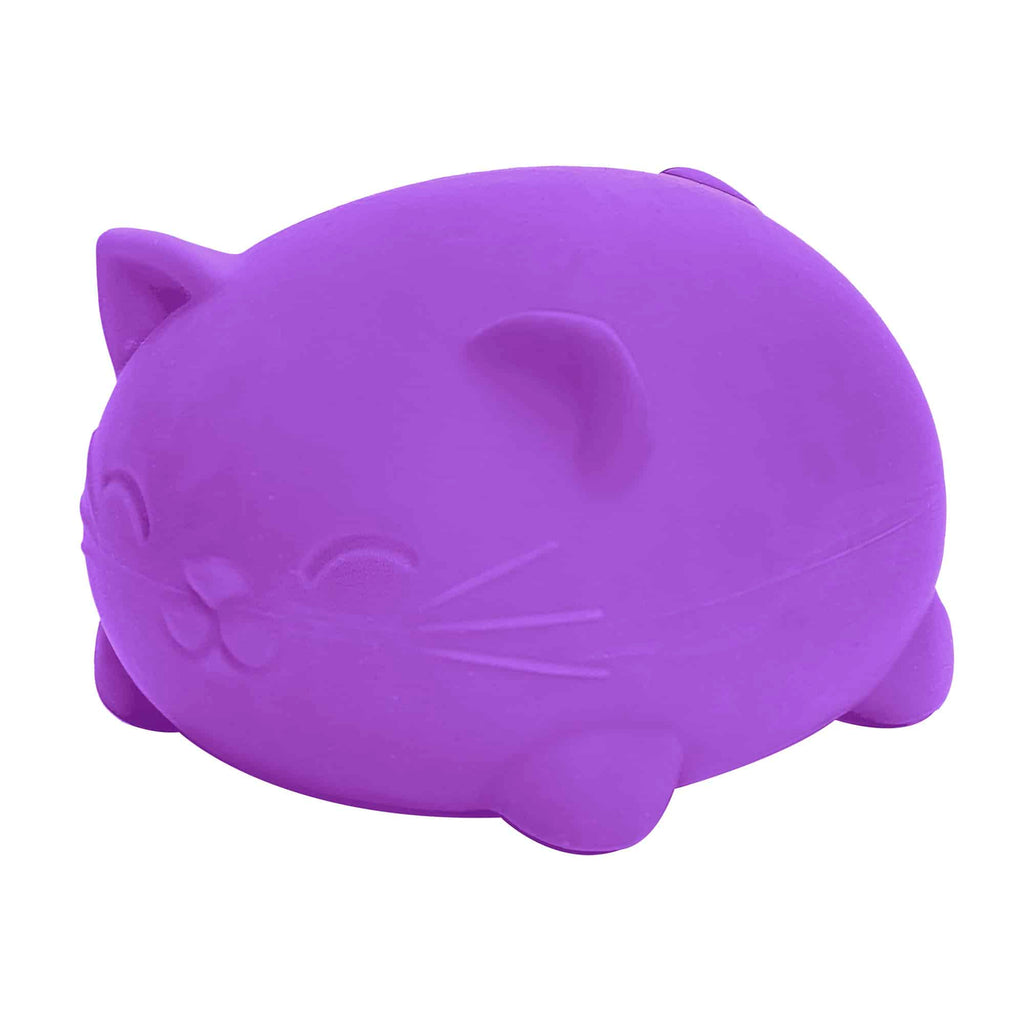 Purrfectly Squishy Super NeeDoh Cool Cats | Select Opal Prairie - Dino Character Malt-Gel Filled Sensory Glob Detail