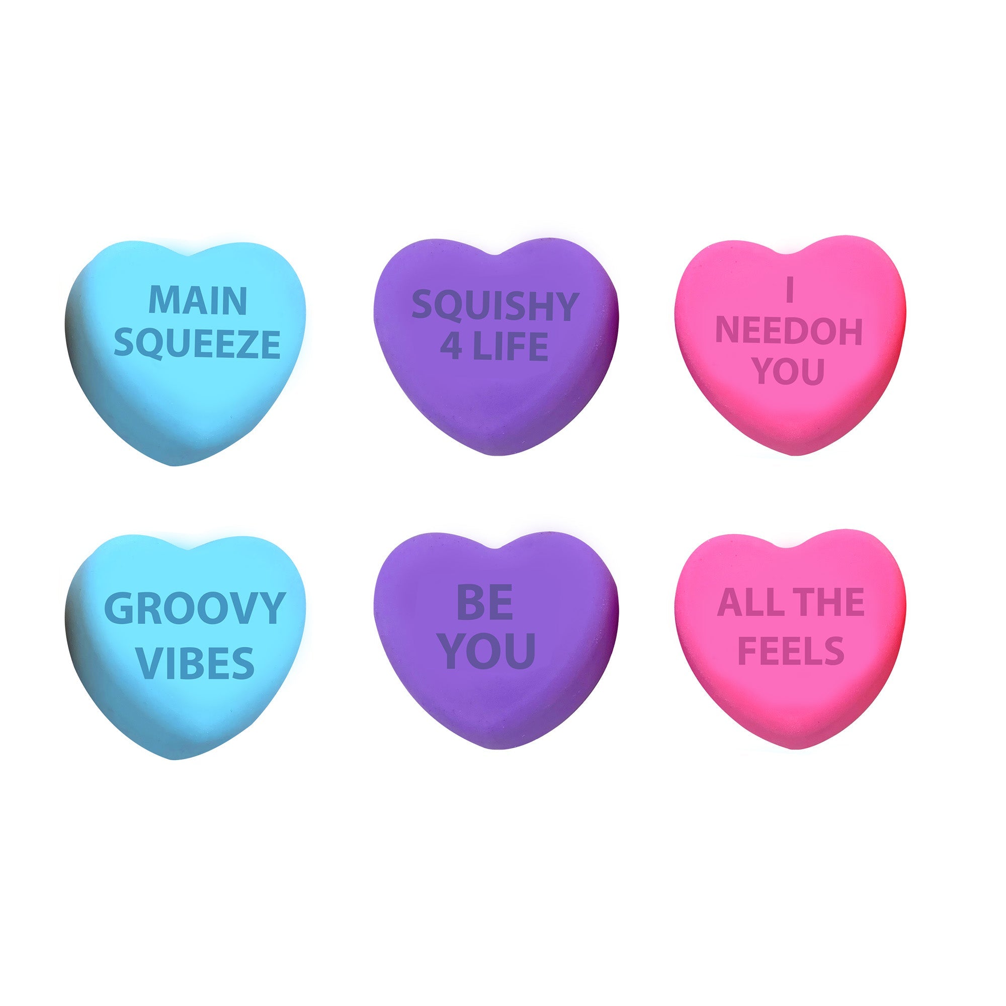 Fun Food Fidget NeeDoh Color Change Squeeze Heart | Reserve Opal Summit - Squishy Dohnut Sweet Treat Shaped Stress Toy - Surprise Me! (Random Color)