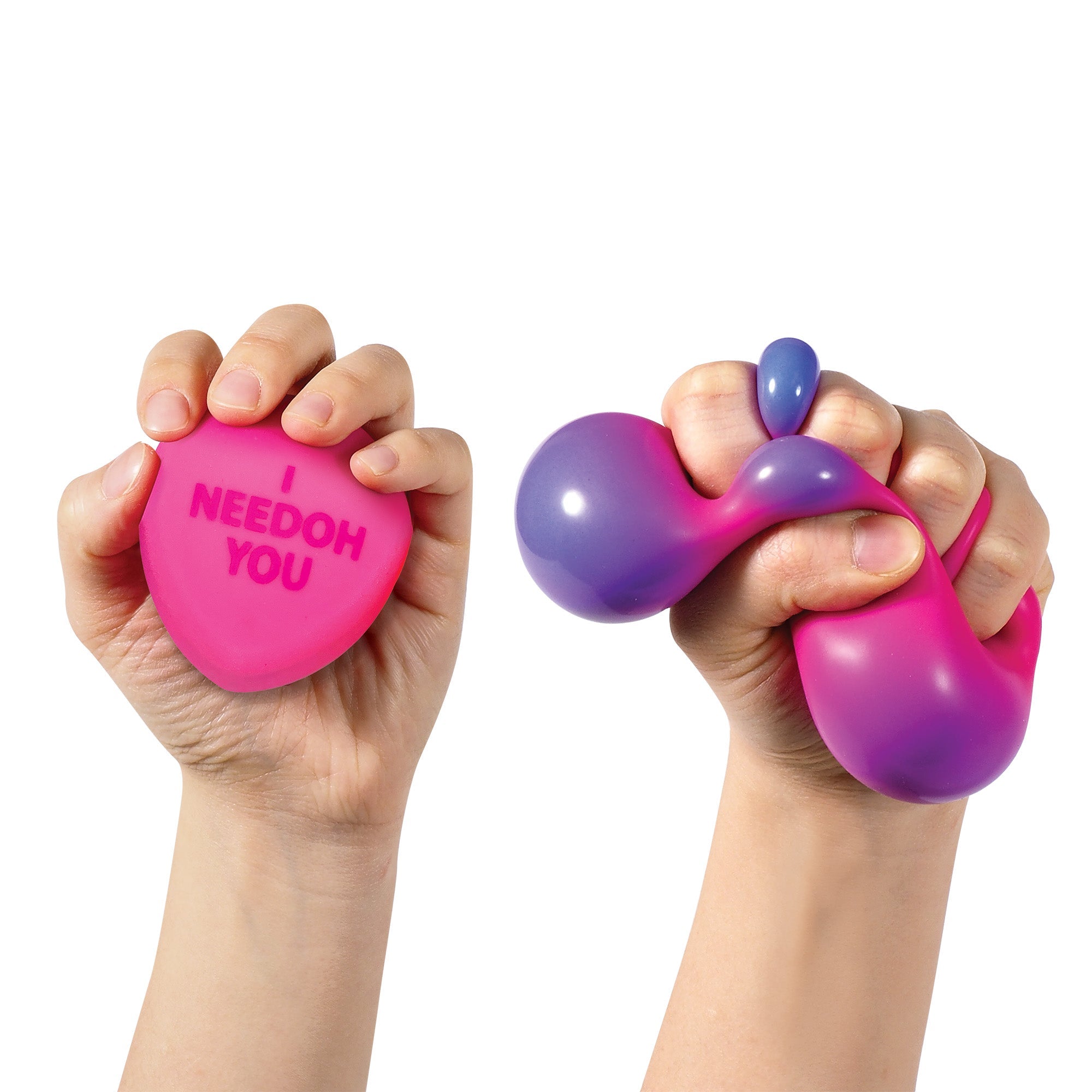 Fun Food Fidget NeeDoh Color Change Squeeze Heart | Reserve Opal Summit - Squishy Dohnut Sweet Treat Shaped Stress Toy Detail