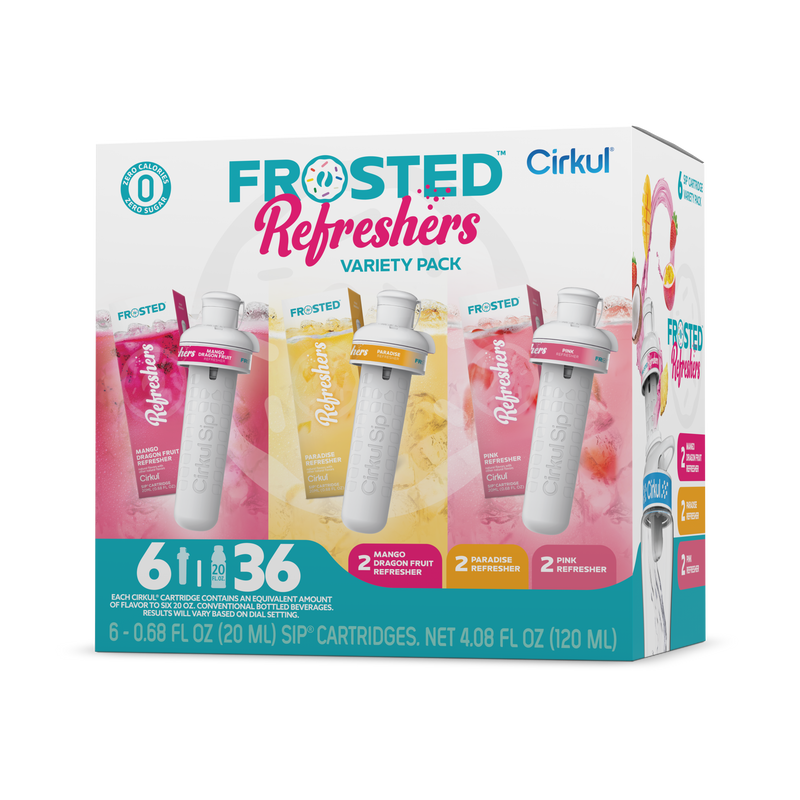 Sugar-Free Frosted Refreshers 6-Pack Variety Pack 1367 - Sugar-Free Fruit Flavor Cartridge Refill - Default Title