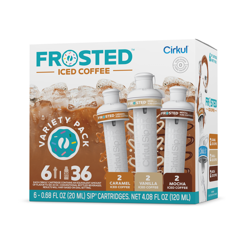 Zero-Calorie Frosted Iced Coffee 6-Pack Variety Pack RAJT - Sugar-Free Fruit Flavor Cartridge Refill - Default Title