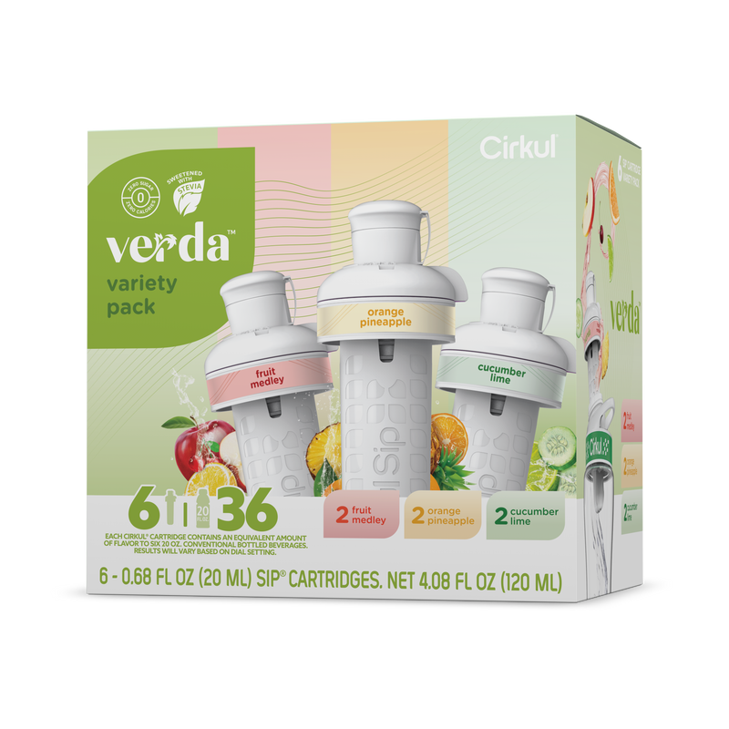 Zero-Calorie Verda 6-Pack Variety Pack CT2I - Electrolyte Hydration Enhanced Taste Cartridges - Default Title