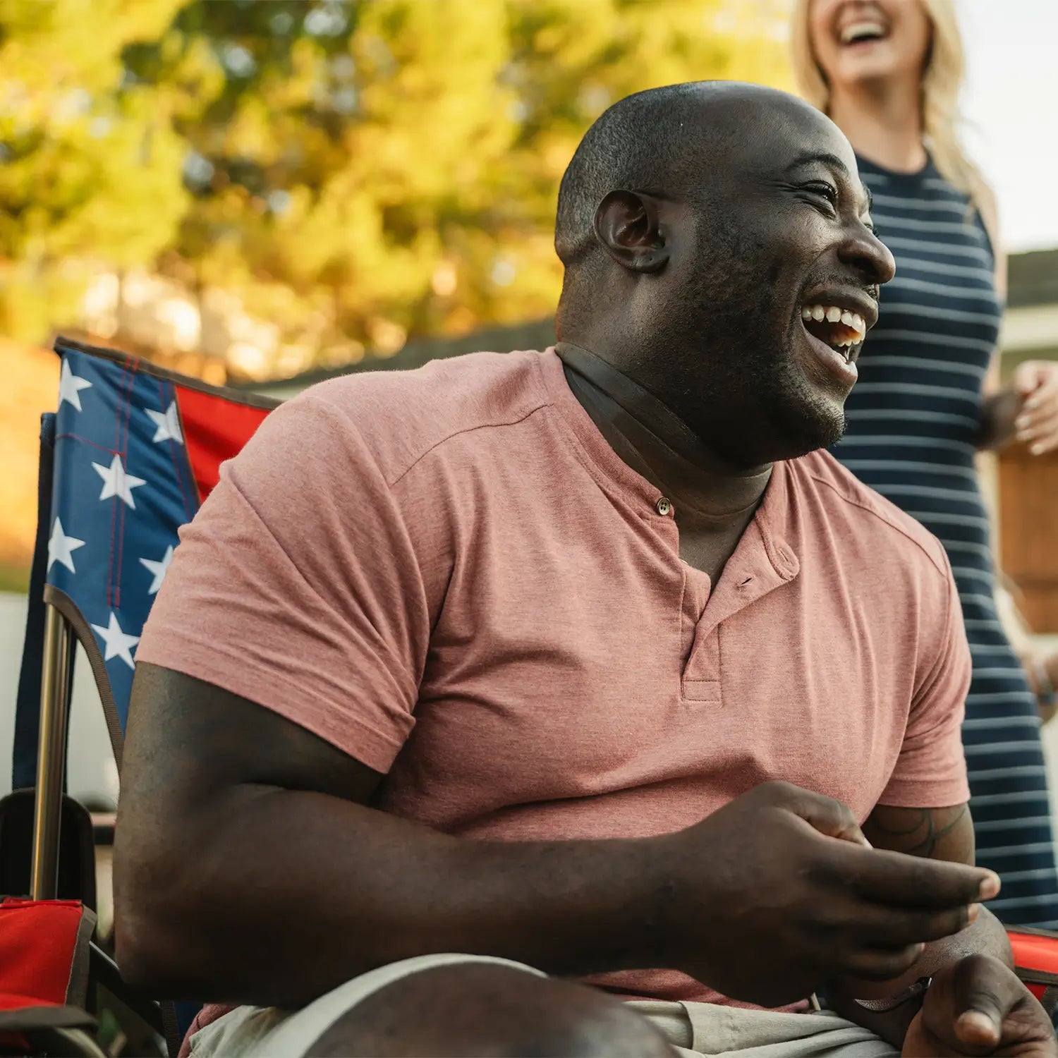 Patented Spring-Action Comfort Pro Rocker - USA Anniversary Deluxe - Choice 424 - RoadTrip Rocker Smooth Motion Camp Chair Detail