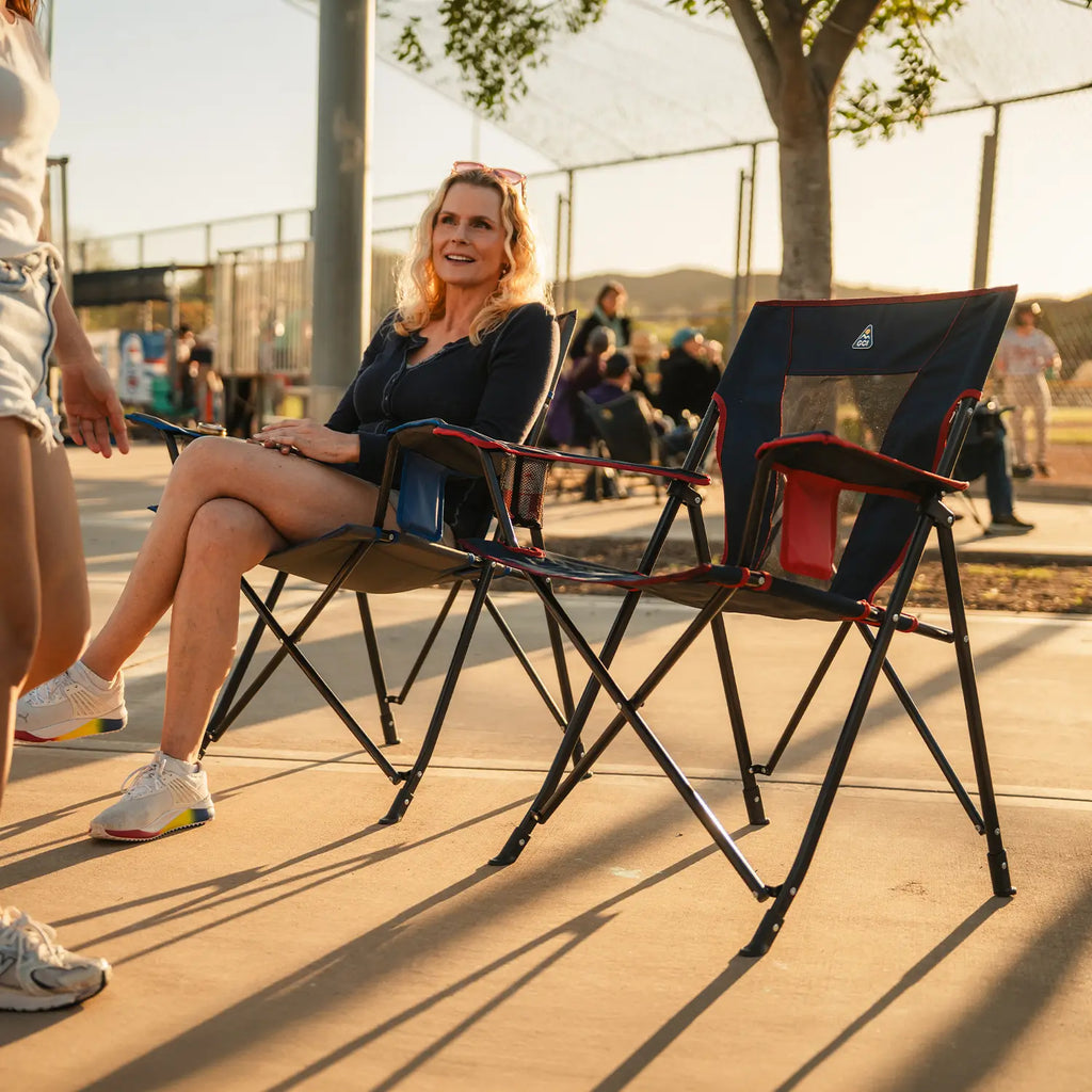 Space-Saving Pico Comfort Quad Chair - Choice 989 - Pico Compact Folding Camp Chair with Carry Bag Detail