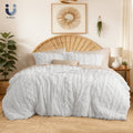 All-Season Tufted Boho Comforter Set, 2 Pieces Farmhouse Shabby Chic Embroidery Bed Set, Soft Jacquard Comforter for All Seasons... - Hypoallergenic Ultra-Fluffy Quilt for Winter - Default Title
