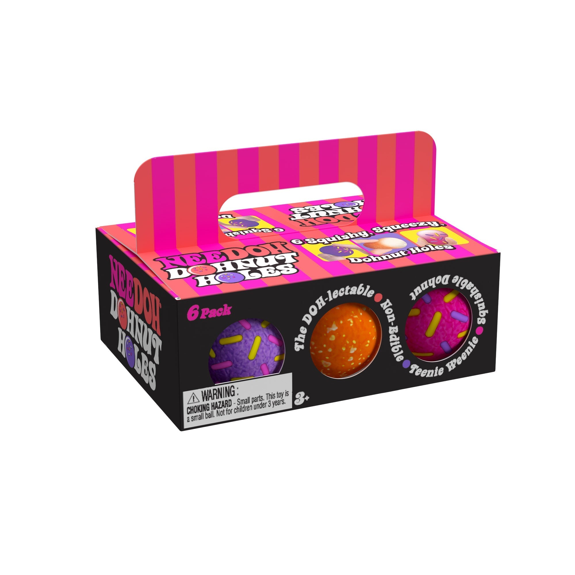 Teeny-Tiny NeeDoh Dohnut Holes | Select Prairie Summit - Mini Groovy Glob Portable Stress Toy Set Detail