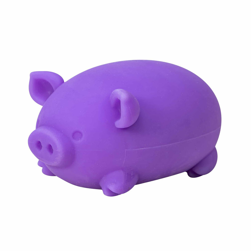 Purrfectly Squishy NeeDoh Dig’ It Pig | Select Velvet Canopy - Collectible Shaggy Monster Squishable Toy Detail