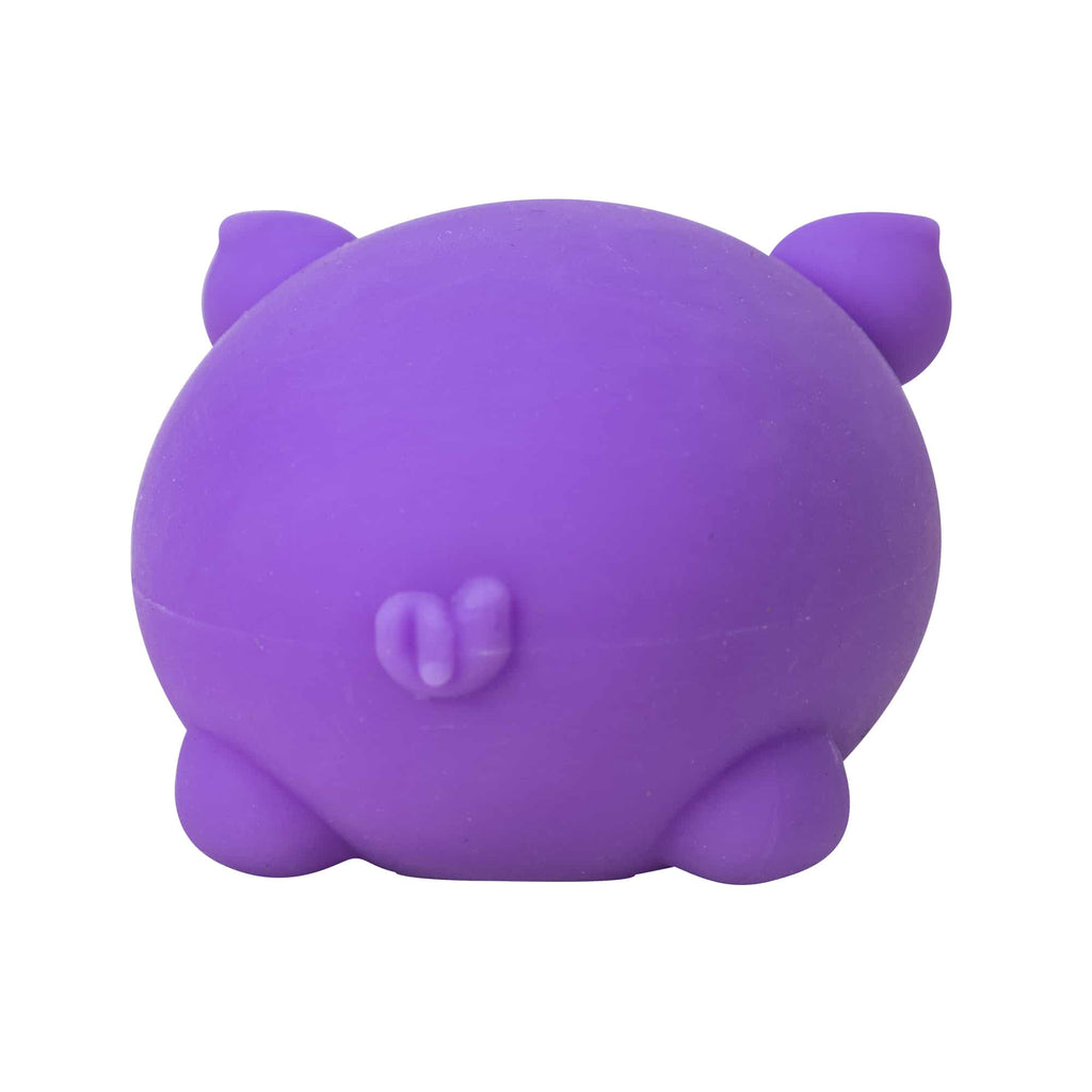 Purrfectly Squishy NeeDoh Dig’ It Pig | Select Velvet Canopy - Collectible Shaggy Monster Squishable Toy Detail
