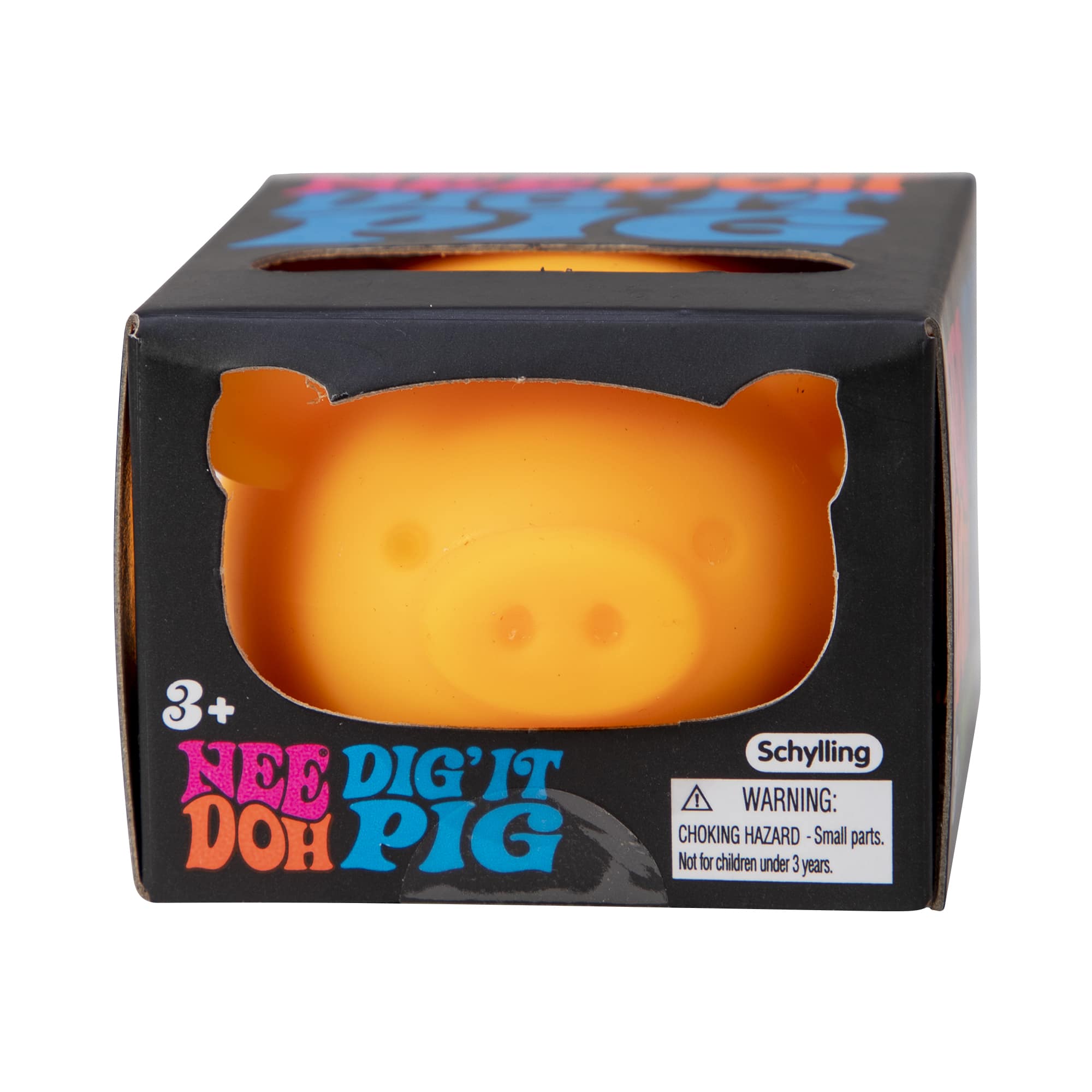 Purrfectly Squishy NeeDoh Dig’ It Pig | Select Velvet Canopy - Collectible Shaggy Monster Squishable Toy Detail