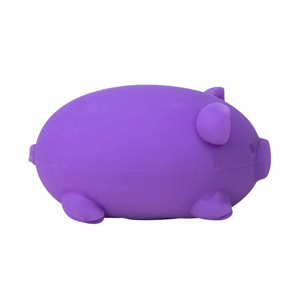 Purrfectly Squishy NeeDoh Dig’ It Pig | Select Velvet Canopy - Collectible Shaggy Monster Squishable Toy Detail