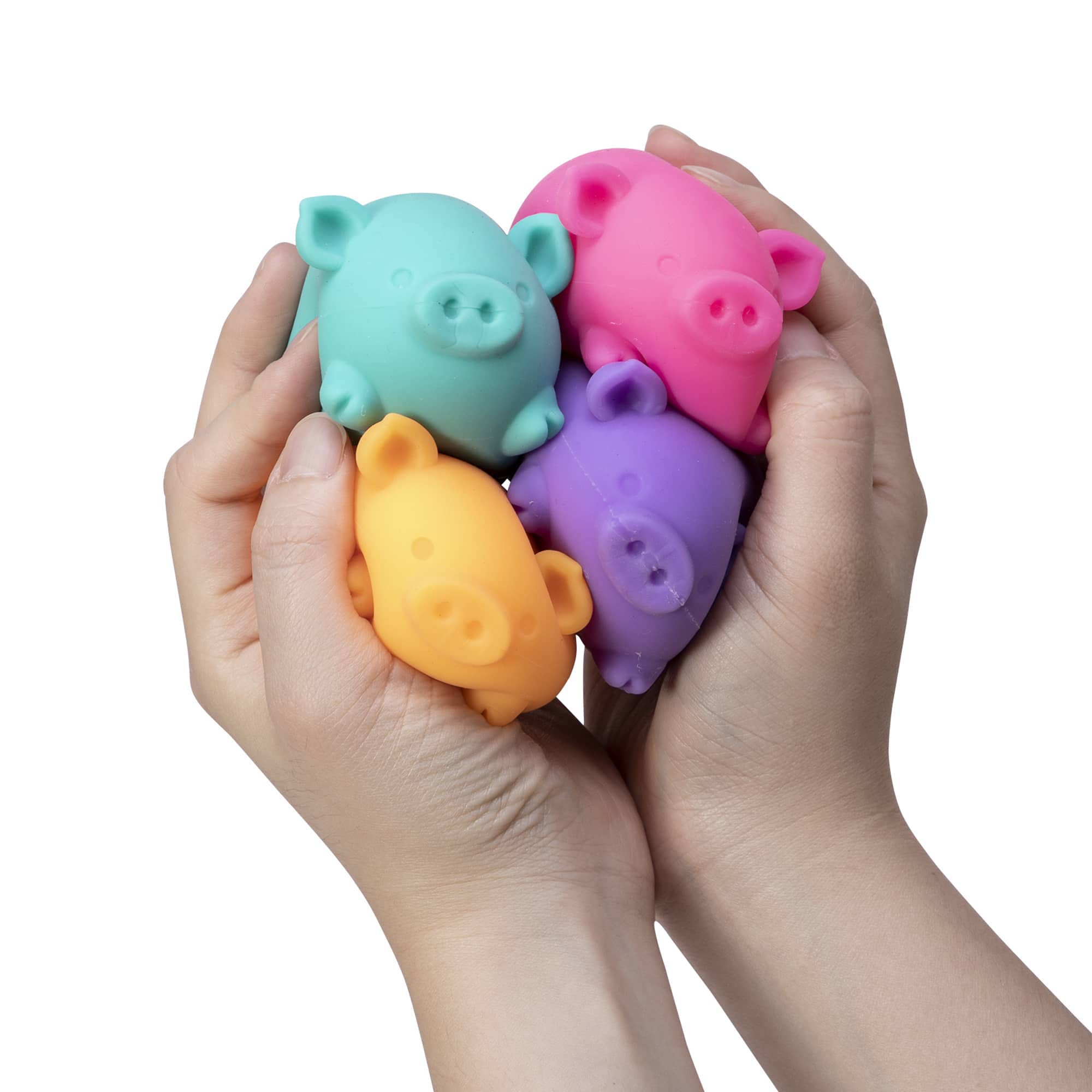 Purrfectly Squishy NeeDoh Dig’ It Pig | Select Velvet Canopy - Collectible Shaggy Monster Squishable Toy Detail