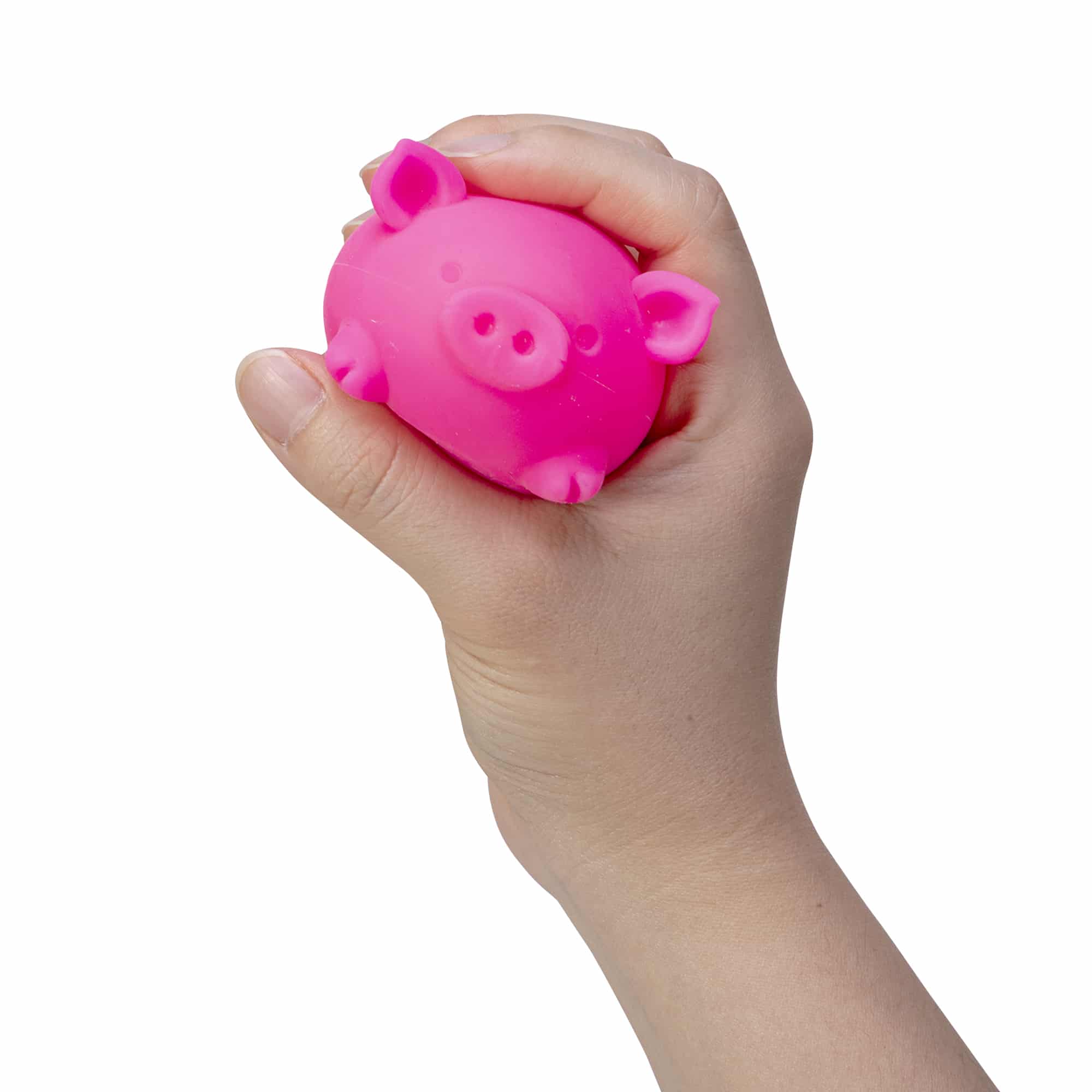 Purrfectly Squishy NeeDoh Dig’ It Pig | Select Velvet Canopy - Collectible Shaggy Monster Squishable Toy Detail