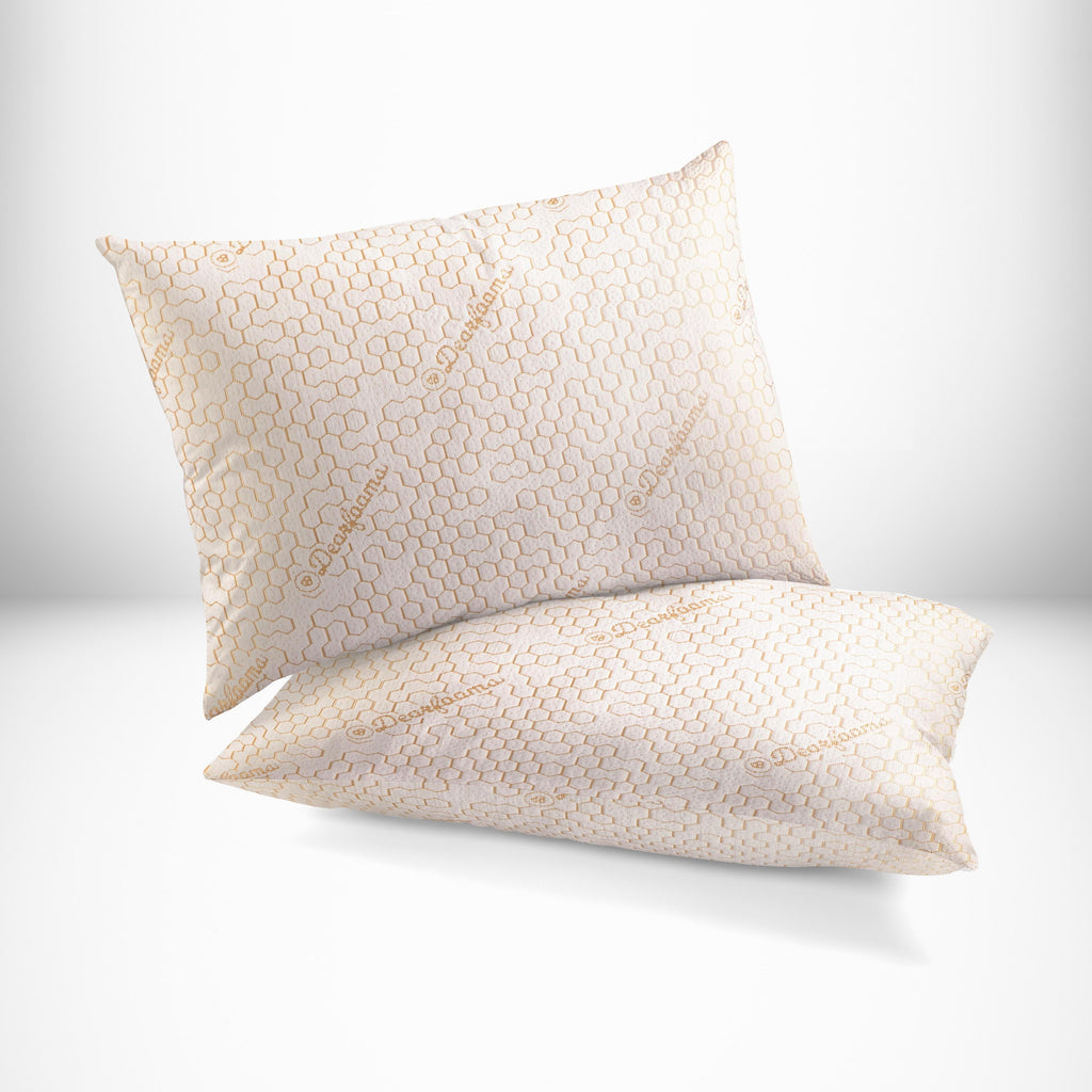 Decorative Plump Cozy Copper Infused Bed Pillow Standard, White - Hotel Quality Plush Sleeping Pillows - Default Title