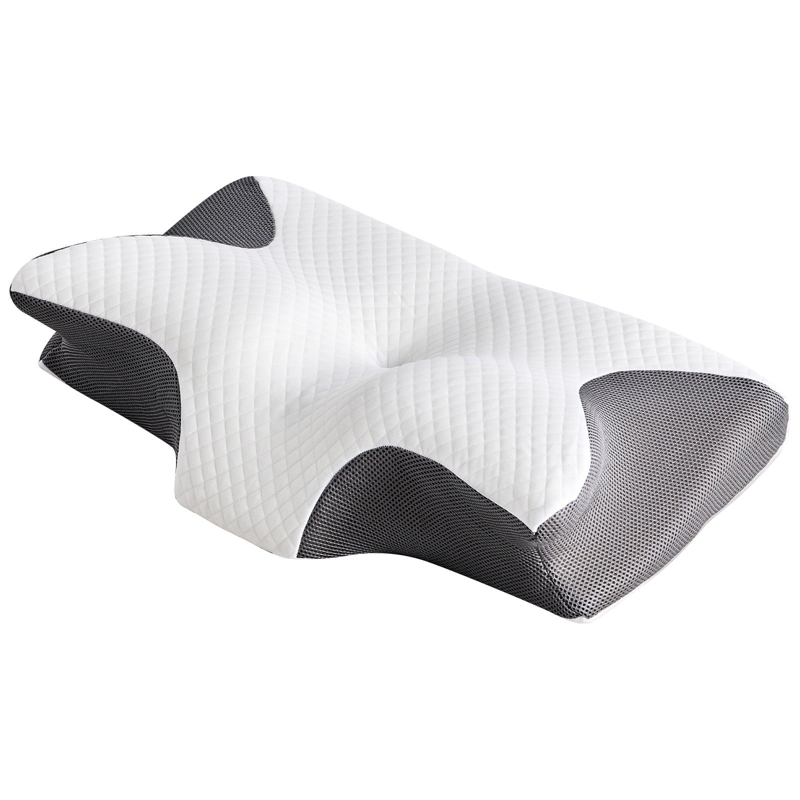Decorative Plump Cervical Pillow for Pain Relief, Ergonomic Side Sleeper Pillow for Orthopedic Contour Support for Bed Sleeping, Memor... - Hotel Quality Plush Sleeping Pillows - Default Title